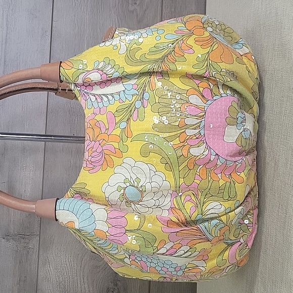 Kate Spade Floral Sequin Leather Women's Bag - Picture 4 of 13